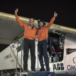 Solar Impulse Landing in Abu Dhabi